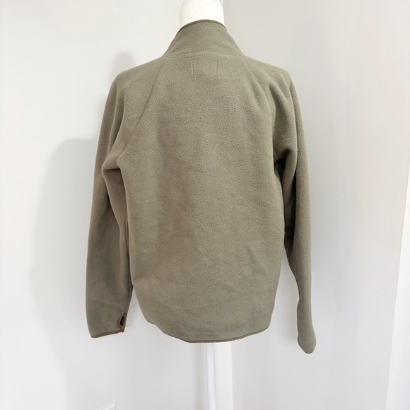 Madewell MWL Betterfleece Zip Quilted-Pocket Jacket Size Medium Pressed Sage - Picture 6 of 16